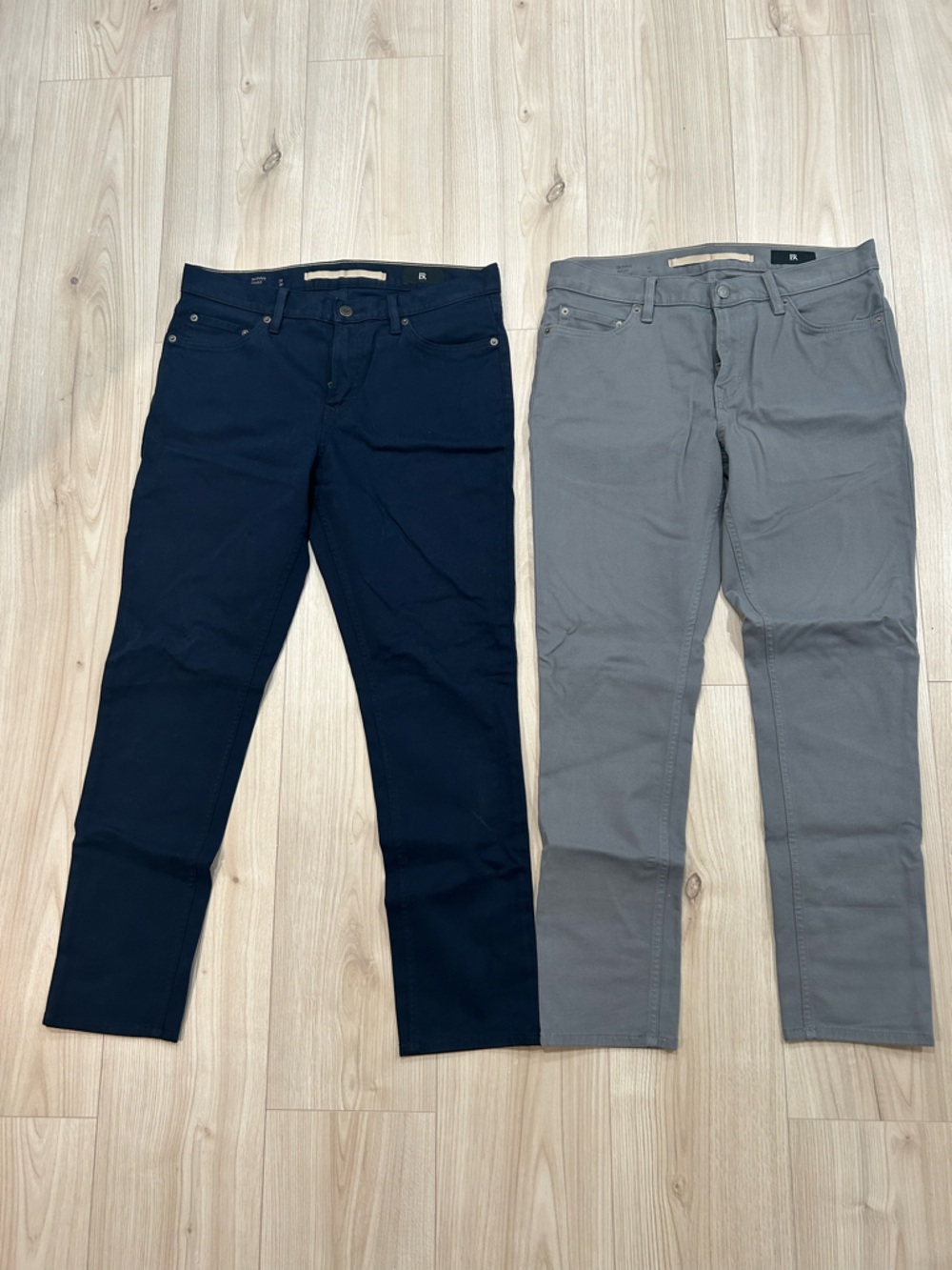 Banana Republic Gray and Navy Chinos